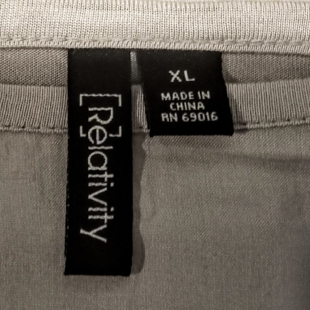 Relativity Grey Embellished Front SS Tunic - Picture 3 of 7